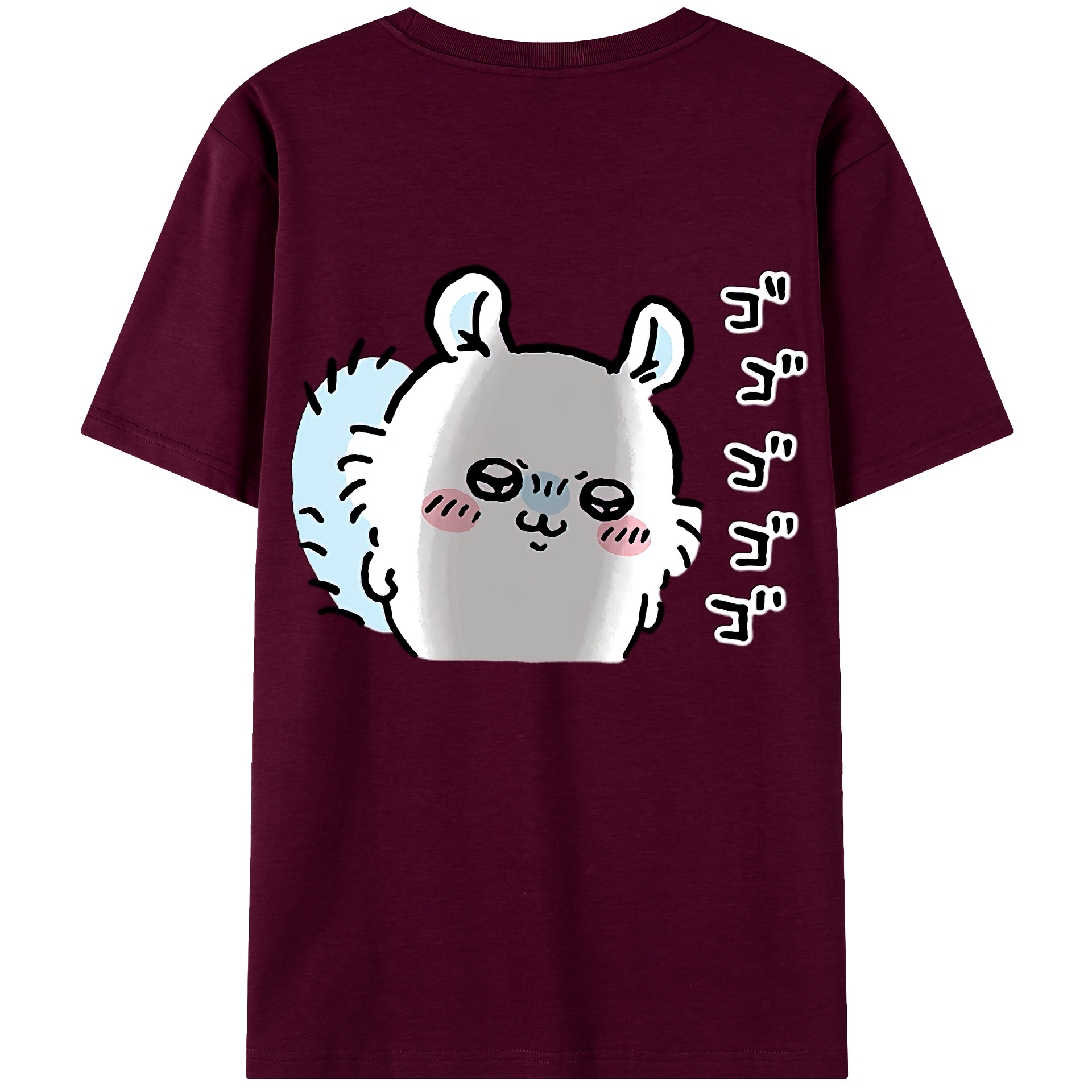 （画像用） ちいかわ モモンガ Chii-kawa Momonga レディース半袖Tシャツ(バックプリント)